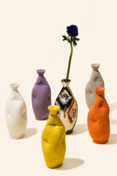 Ceramic Art Classic Pillow Vase by Yifan Renxu Studio featuring a soft, pillow-shaped design and intricate ceramic craftsmanship.