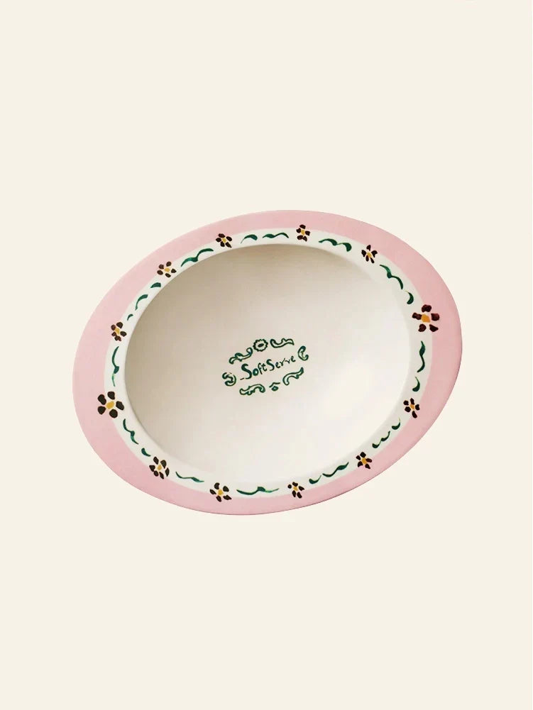 Vintage Floral Bamboo Fiber Bowl - TRLab Shop