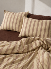 Sienna stripe cotton bedding set