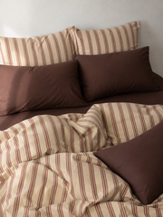 Sienna stripe cotton bedding set
