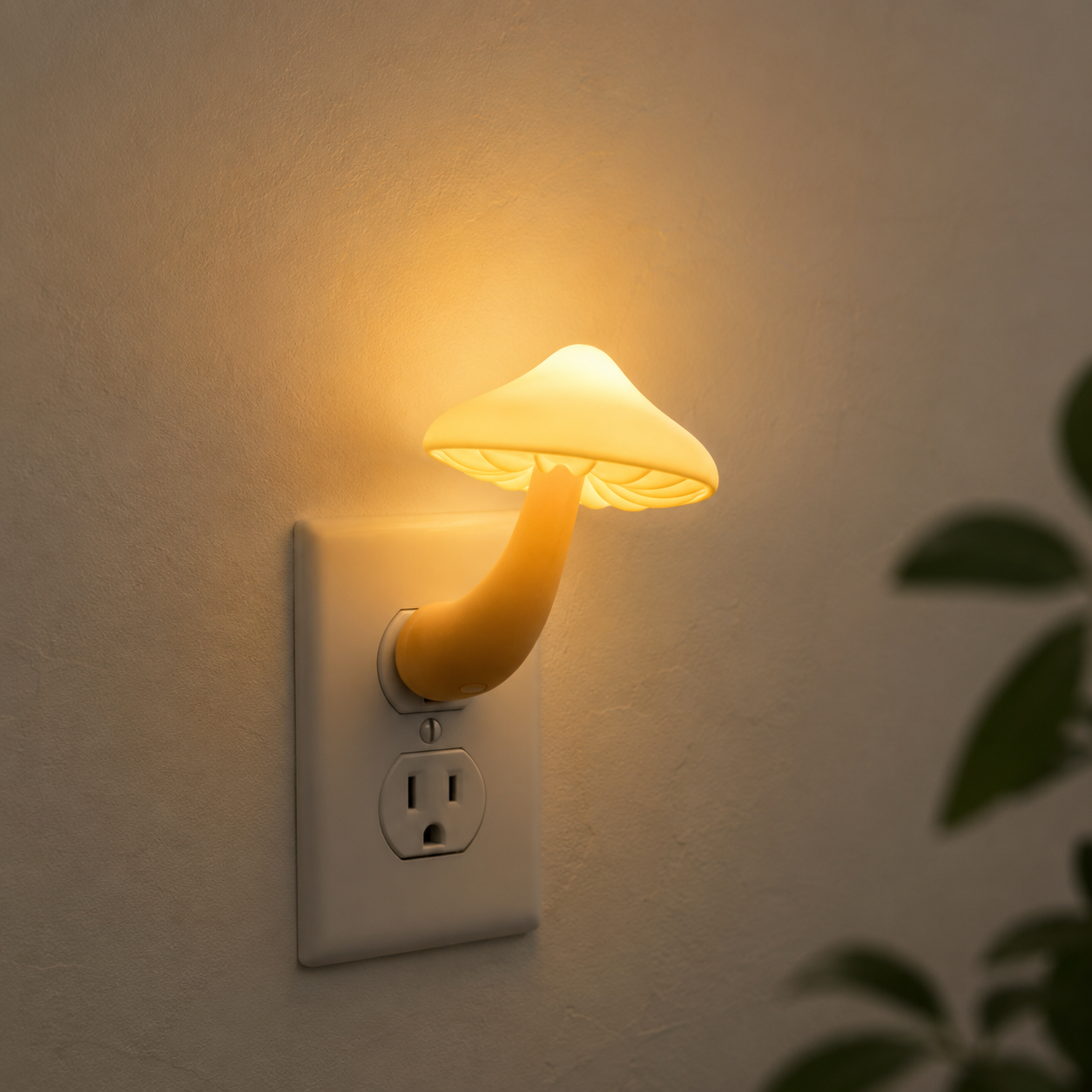 Mushroom-shaped night light