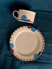 Hand-Painted Floral Display Plate - TRLab Shop