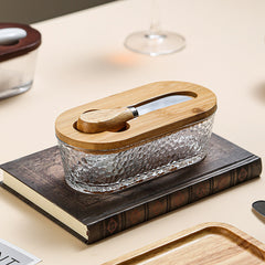 Wells Glass Butter Dish