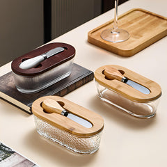 Wells Glass Butter Dish