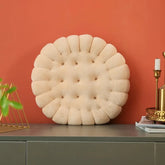INS Cookie Biscuit Cushion Soft Cute Throw Pillow Square Circle Thicken Seat Decorative Flooring for Living Room Household Chair-Letifly Lights and Decor