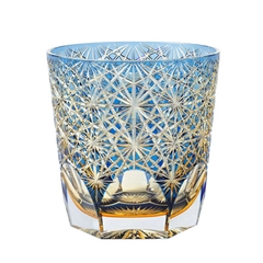 CALLURE Blue Daisy Edo Kiriko Whiskey Glass - Goglasscup