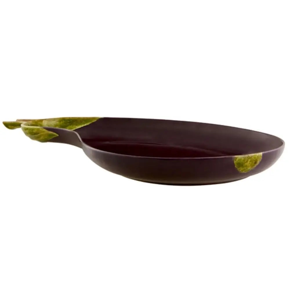 Bordallo Pinheiro Aubergine platter 50x28.5 cm. - 19.68x11.22 in. - Buy now on ShopDecor - Discover the best products by BORDALLO PINHEIRO design