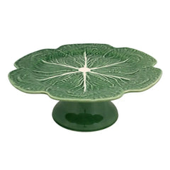 Bordallo Pinheiro Cabbage cake stand 31 cm. - 12.20 in. - Buy now on ShopDecor - Discover the best products by BORDALLO PINHEIRO design