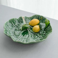 Bordallo Pinheiro Cabbage salad bowl 32.5 cm. - 12.79 in. - Buy now on ShopDecor - Discover the best products by BORDALLO PINHEIRO design