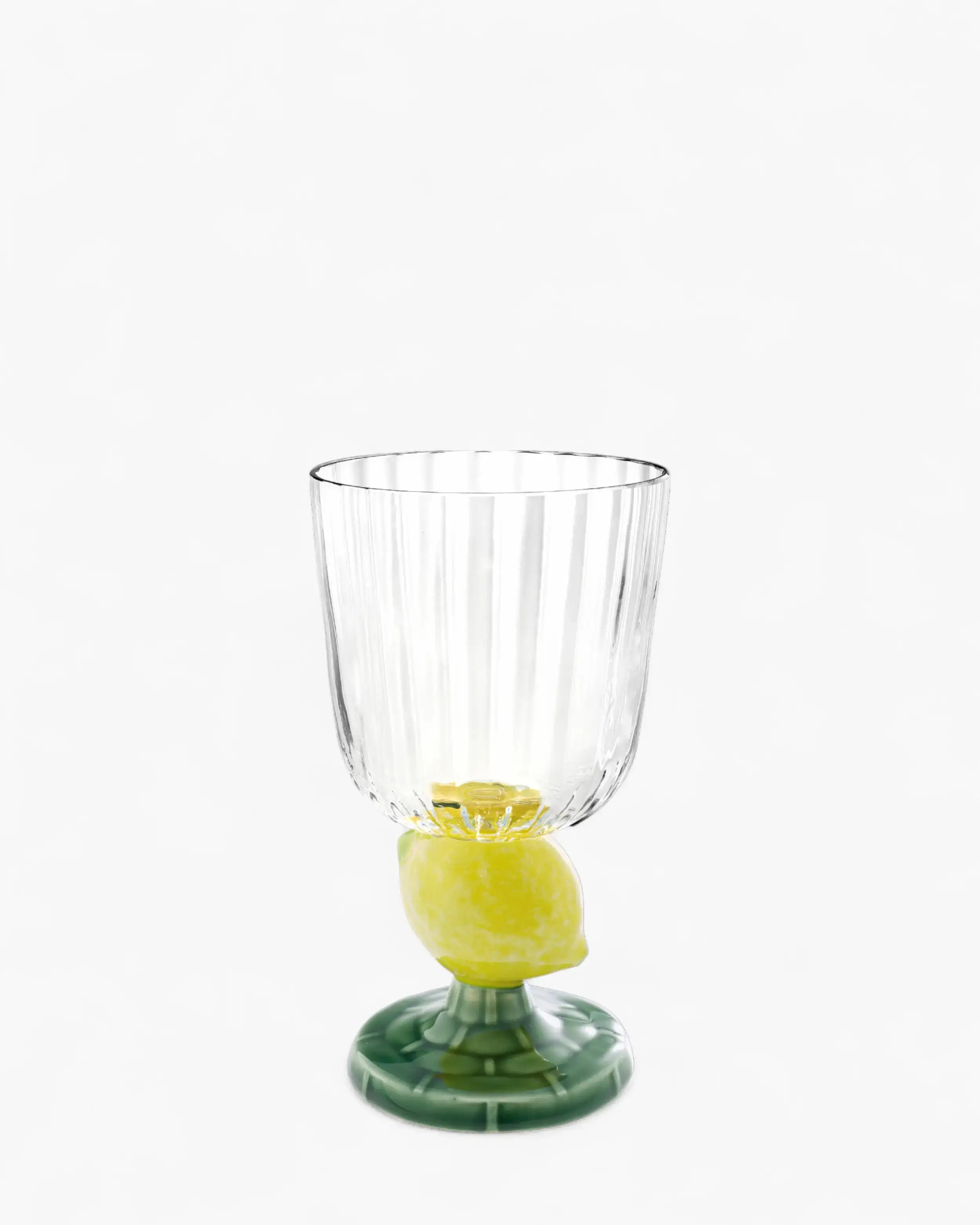 Bordallo Pinheiro Carmen goblet Yellow - Buy now on ShopDecor - Discover the best products by BORDALLO PINHEIRO design