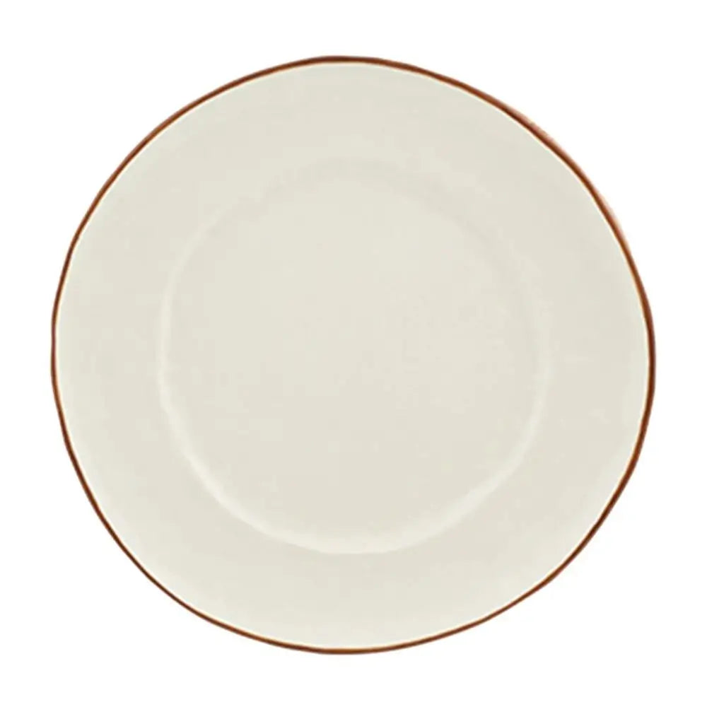 Bordallo Pinheiro Tropical Fruits dinner plate Coconut 27.6 cm. - 10.86 in. - Buy now on ShopDecor - Discover the best products by BORDALLO PINHEIRO design