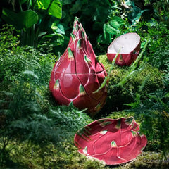 Bordallo Pinheiro Tropical Fruits box Pitaya h. 35.6 cm. - 14.01 in. - Buy now on ShopDecor - Discover the best products by BORDALLO PINHEIRO design