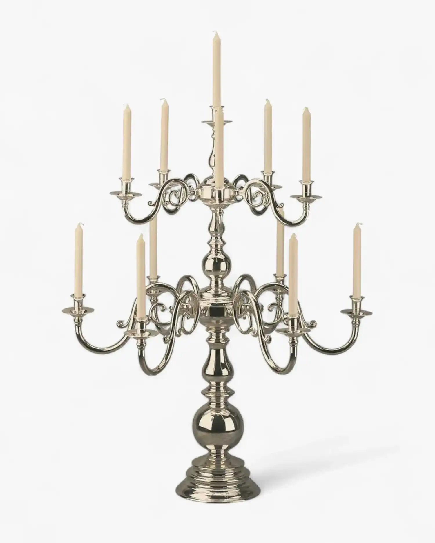Broggi Ambasciata candlestick silver plated nickel 13 Lights - Buy now on ShopDecor - Discover the best products by BROGGI design