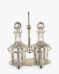 Broggi Classica oil cruet 2 places silver plated nickel - Buy now on ShopDecor - Discover the best products by BROGGI design