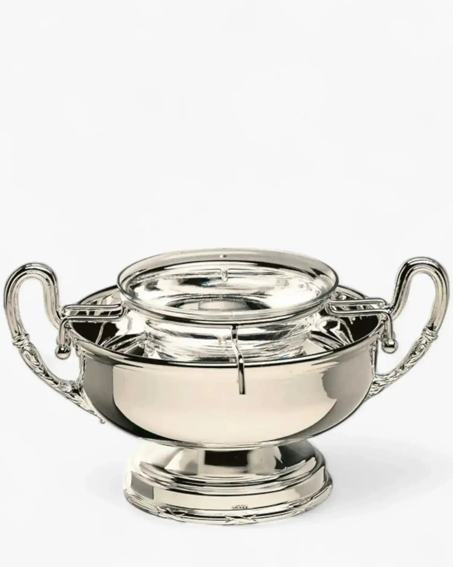 Broggi Rubans caviar bowl silver plated nickel - Buy now on ShopDecor - Discover the best products by BROGGI design