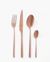 Broggi Sky 24-piece cutlery set PVD Copper - Buy now on ShopDecor - Discover the best products by BROGGI design