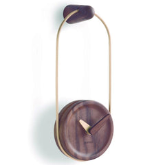 Nomon Micro Eslabón G wall clock brass details - Buy now on ShopDecor - Discover the best products by NOMON design