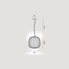 Foscarini Spokes 2 dimmable suspension lamp - Buy now on ShopDecor - Discover the best products by FOSCARINI design