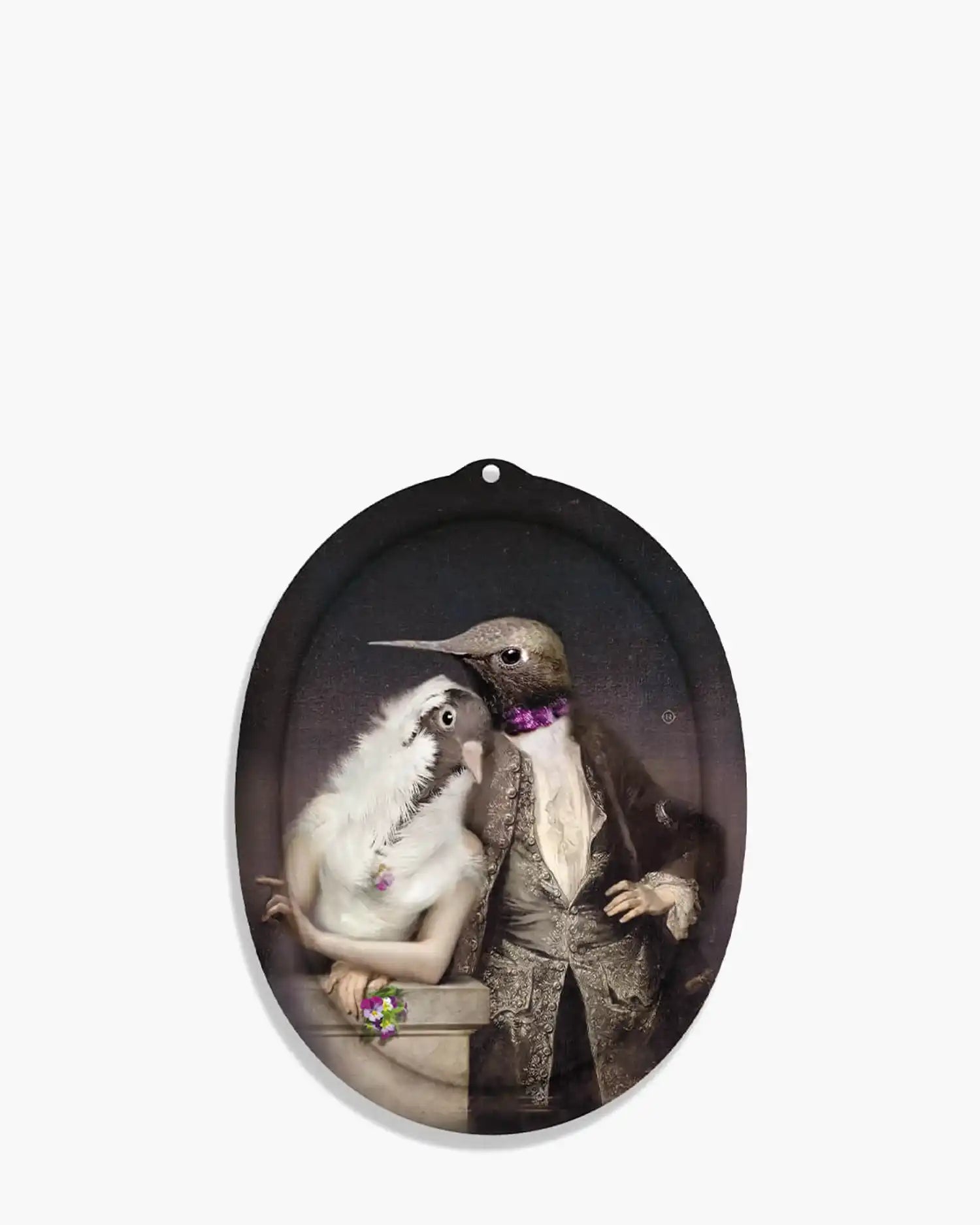 Ibride Galerie de Portraits tray/picture 20x29 cm - 7.9x11 in Lovebirds - Buy now on ShopDecor - Discover the best products by IBRIDE design