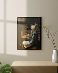 Ibride Portrait Collector Lazy Victoire S print 41x55 cm - 16x22 in - Buy now on ShopDecor - Discover the best products by IBRIDE design