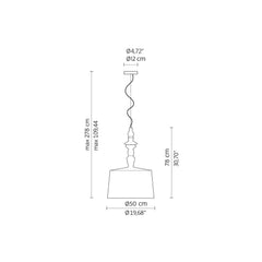 Karman Alì e Babà suspension lamp diam. 50 cm. - Buy now on ShopDecor - Discover the best products by KARMAN design