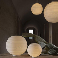 Karman Braille table lamp diam. 25 cm. white frosted glass - Buy now on ShopDecor - Discover the best products by KARMAN design
