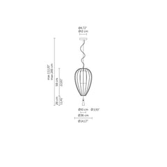 Karman Cell suspension lamp diam. 36 cm. with metallic thread - Buy now on ShopDecor - Discover the best products by KARMAN design