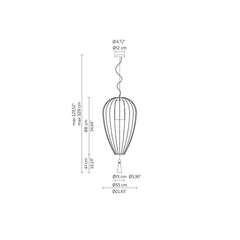 Karman Cell suspension lamp diam. 55 cm. with metallic thread - Buy now on ShopDecor - Discover the best products by KARMAN design