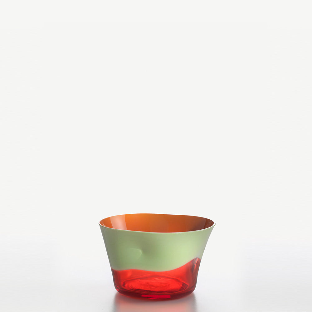 Nason Moretti Dandy bowl pea green and orange - Buy now on ShopDecor - Discover the best products by NASON MORETTI design