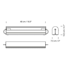 Nemo Lighting Applique Cylindrique Longue wall lamp - Buy now on ShopDecor - Discover the best products by NEMO CASSINA LIGHTING design