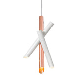Nemo Lighting Tubes 3 pendant lamp White Copper - Buy now on ShopDecor - Discover the best products by NEMO CASSINA LIGHTING design
