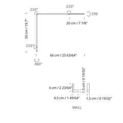 Nemo Lighting Untitled Wall Linear LED wall lamp black - Buy now on ShopDecor - Discover the best products by NEMO CASSINA LIGHTING design