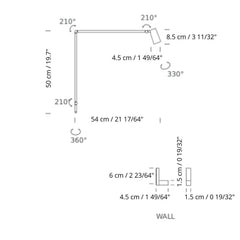 Nemo Lighting Untitled Wall Spot LED wall lamp black - Buy now on ShopDecor - Discover the best products by NEMO CASSINA LIGHTING design