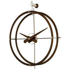 Nomon 2 Puntos wall clock Nomon Calabo wood - Buy now on ShopDecor - Discover the best products by NOMON design