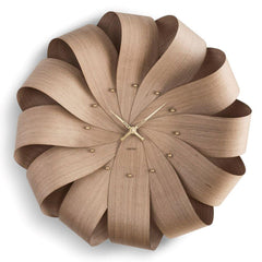 Nomon Brisa XL Oak wall clock diam. 75 cm. Brass - Buy now on ShopDecor - Discover the best products by NOMON design
