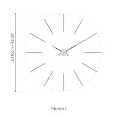 Nomon Merlin I 12 wall clock - Buy now on ShopDecor - Discover the best products by NOMON design