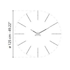 Nomon Merlín T 12T wall clock graphite diam. 125 cm. - Buy now on ShopDecor - Discover the best products by NOMON design