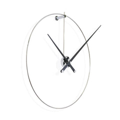 Nomon New Anda wall clock steel with black lacquered walnut wood - Buy now on ShopDecor - Discover the best products by NOMON design