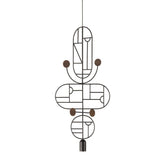 Nomon Wooden Dots pendant lamp graphite structure 3 elements Walnut WDS15 - Buy now on ShopDecor - Discover the best products by NOMON design