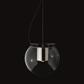 OLuce The Globe 828 suspension lamp nickel plated diam 30 cm. - Buy now on ShopDecor - Discover the best products by OLUCE design