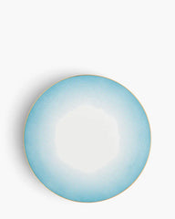 Raynaud Aura coupe presentation plate in Limoges porcelain with light blue decoration ∅ 32 cm - Buy now on ShopDecor - Discover the best products by RAYNAUD design