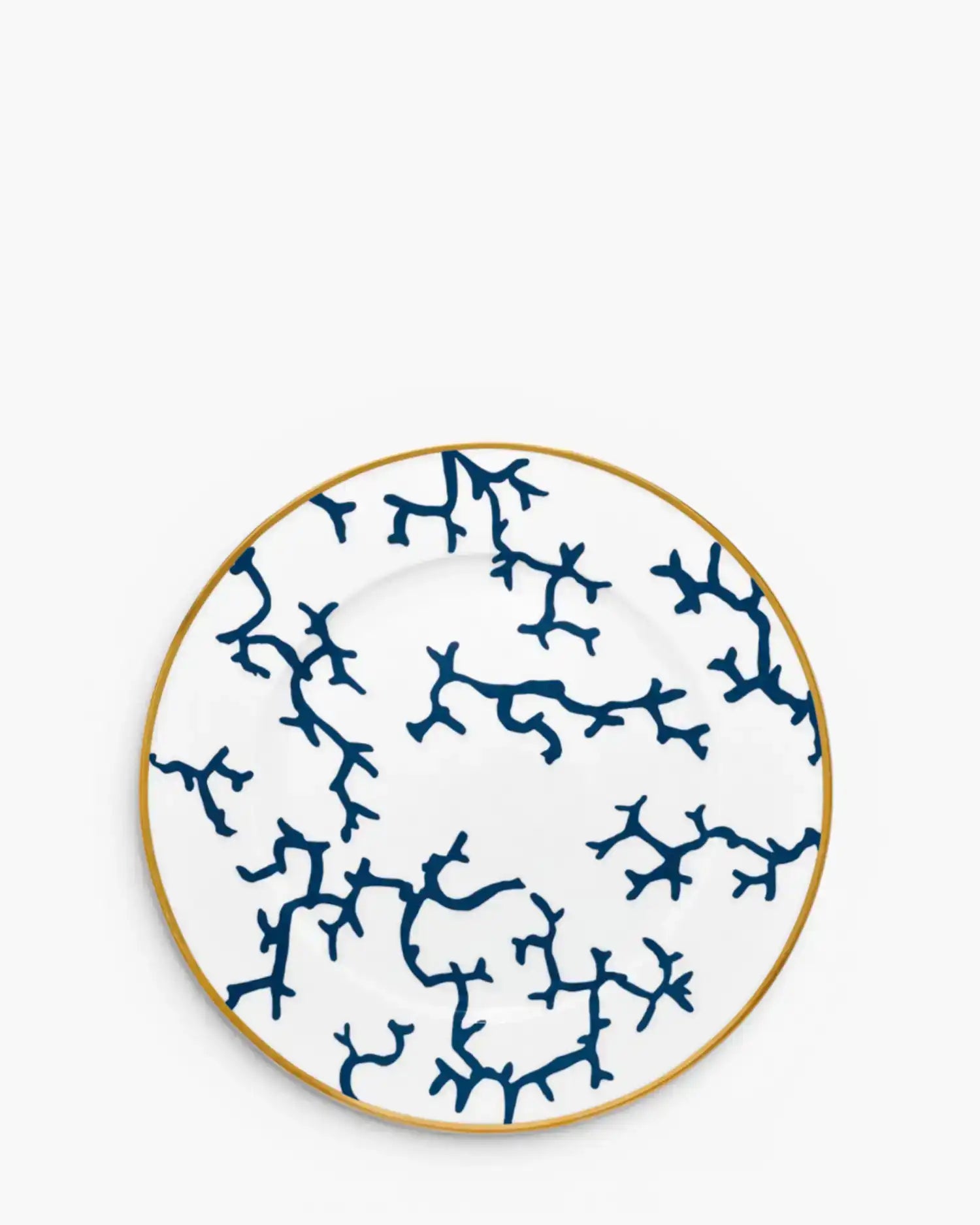 Raynaud Cristobal rim presentation plate in Limoges porcelain with full coral decoration Marine Blue Cristobal ∅ 31 cm - Buy now on ShopDecor - Discover the best products by RAYNAUD design