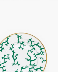 Raynaud Cristobal rim presentation plate in Limoges porcelain with full coral decoration - Buy now on ShopDecor - Discover the best products by RAYNAUD design
