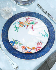 Raynaud Imari rim dinner plate in Limoges porcelain - Buy now on ShopDecor - Discover the best products by RAYNAUD design