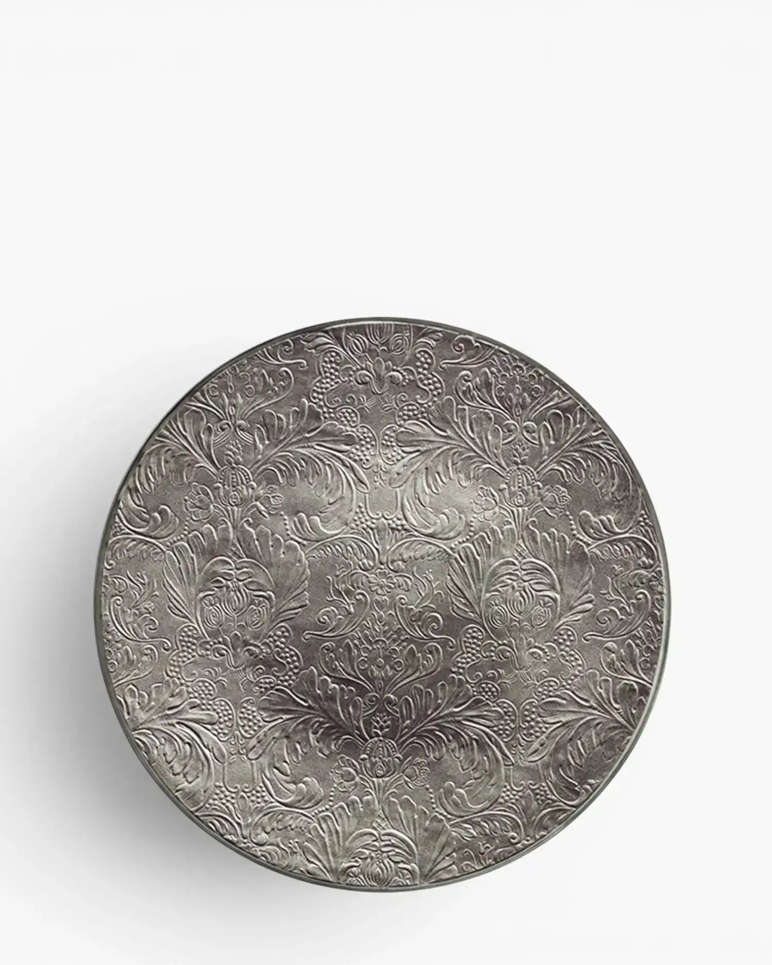 Raynaud Italian Renaissance coupe presentation plate in Limoges porcelain Platinum ∅ 32 cm - Buy now on ShopDecor - Discover the best products by RAYNAUD design