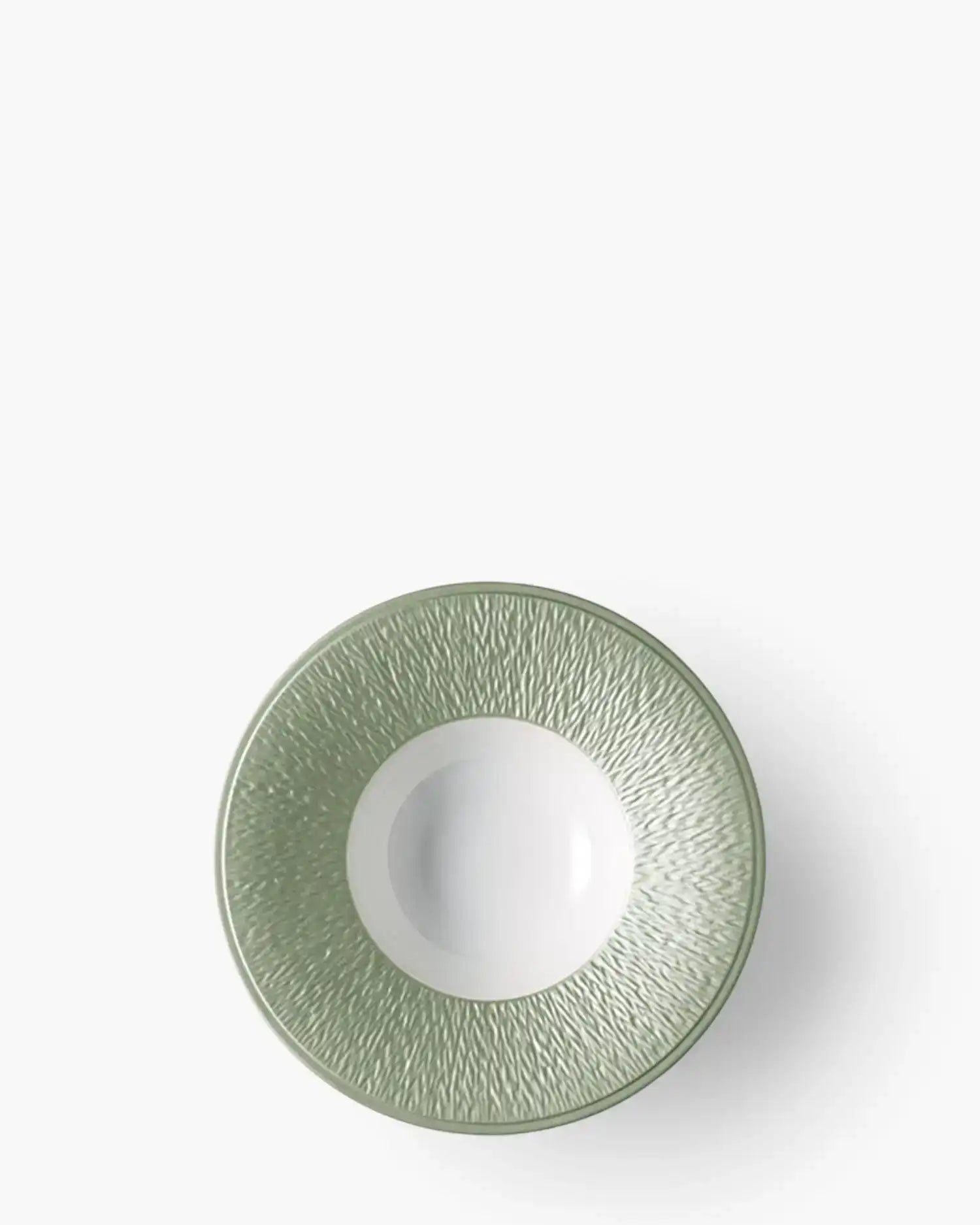 Raynaud Minéral deep plate in Limoges porcelain with coloured decoration Iridescent celadon ∅ 22 cm - Buy now on ShopDecor - Discover the best products by RAYNAUD design