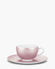 Raynaud Minéral tea cup with saucer in Limoges porcelain with coloured decoration Nacre iridescent mother of pearl 25 cl - Buy now on ShopDecor - Discover the best products by RAYNAUD design