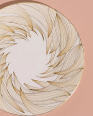 Raynaud Phénix coupe presentation plate in Limoges porcelain with gold decoration - Buy now on ShopDecor - Discover the best products by RAYNAUD design