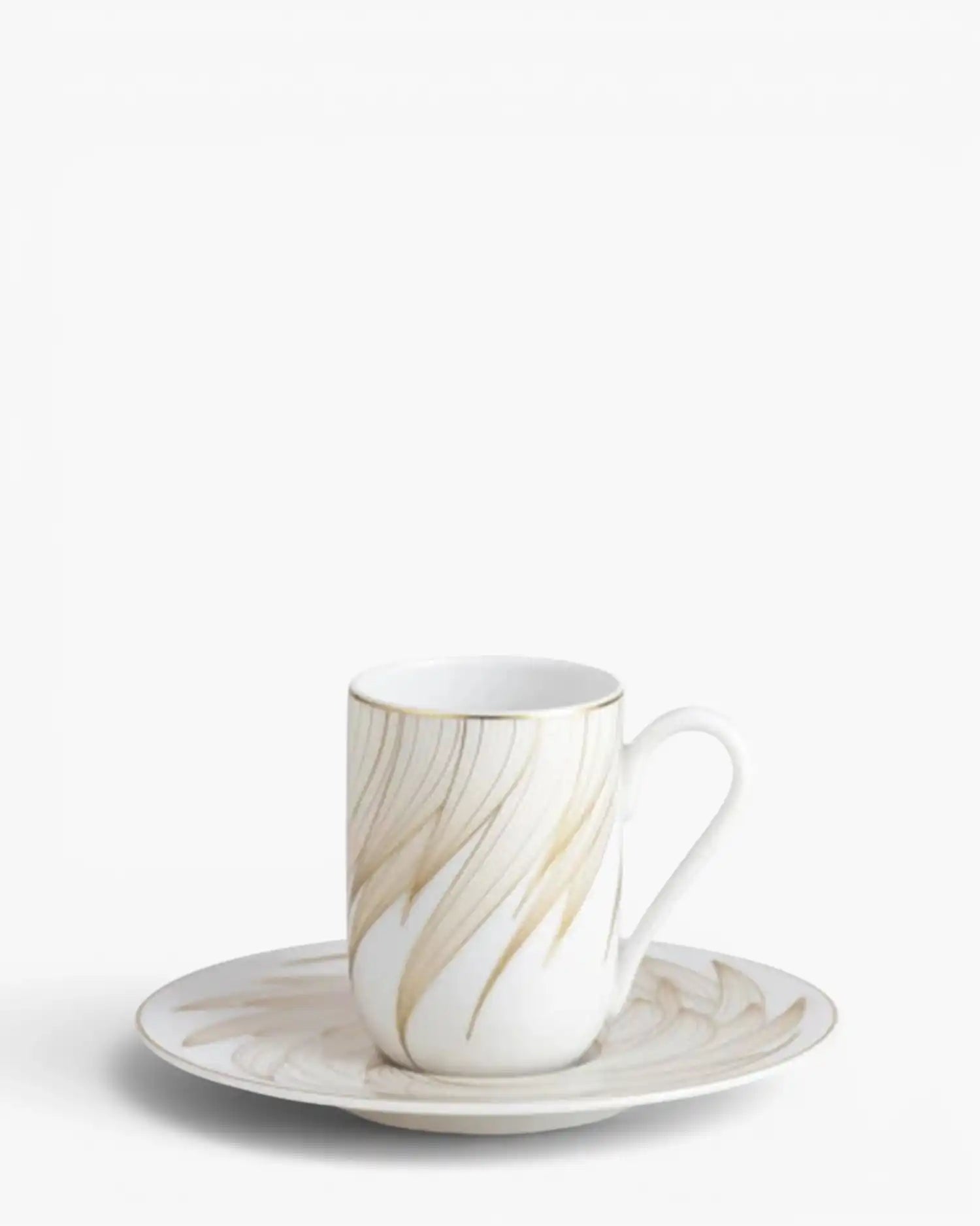 Raynaud Phénix coffee cup with saucer in Limoges porcelain with gold decoration Espresso - Buy now on ShopDecor - Discover the best products by RAYNAUD design