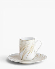 Raynaud Phénix coffee cup with saucer in Limoges porcelain with gold decoration Espresso - Buy now on ShopDecor - Discover the best products by RAYNAUD design